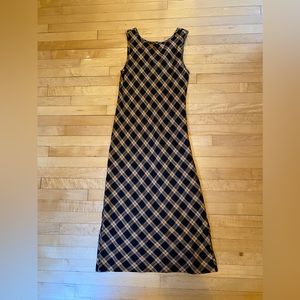 Alpha60 Astrid dress apricot and black plaid